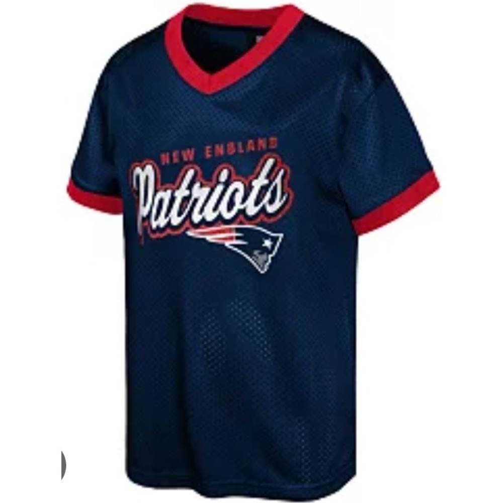 NFL‎ Team Apparel New England Patriots Mesh Jersey Top Girls Large MWT